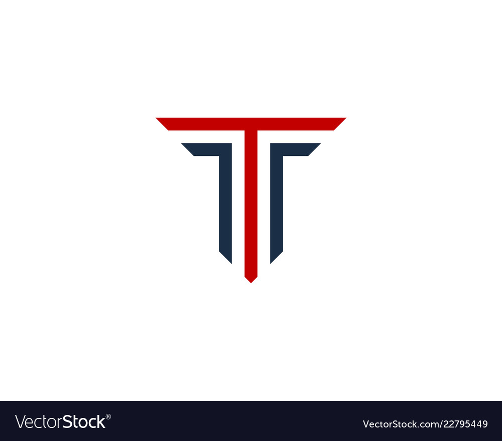 Pixel letter t logo icon design Royalty Free Vector Image