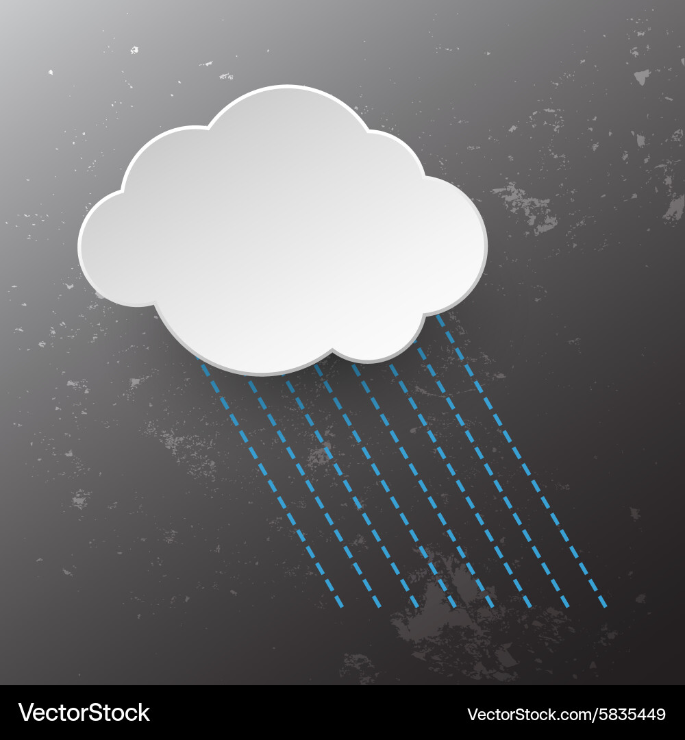 Rainy cloud icon Royalty Free Vector Image - VectorStock