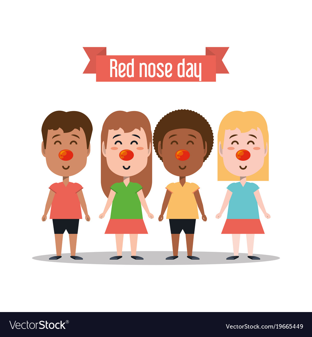 Red nose day design Royalty Free Vector Image VectorStock
