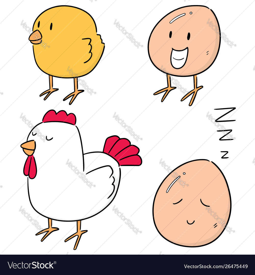 Set chicken and egg