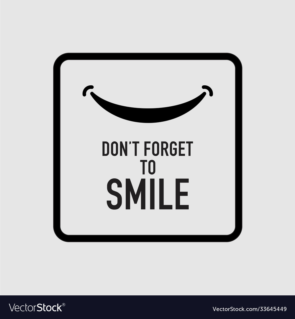 Smile template design Royalty Free Vector Image