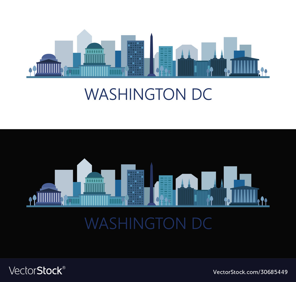 Washington icon in on white background