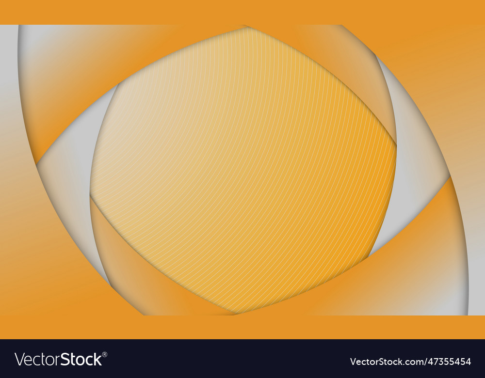 Abstract yellow curve layer overlapping background