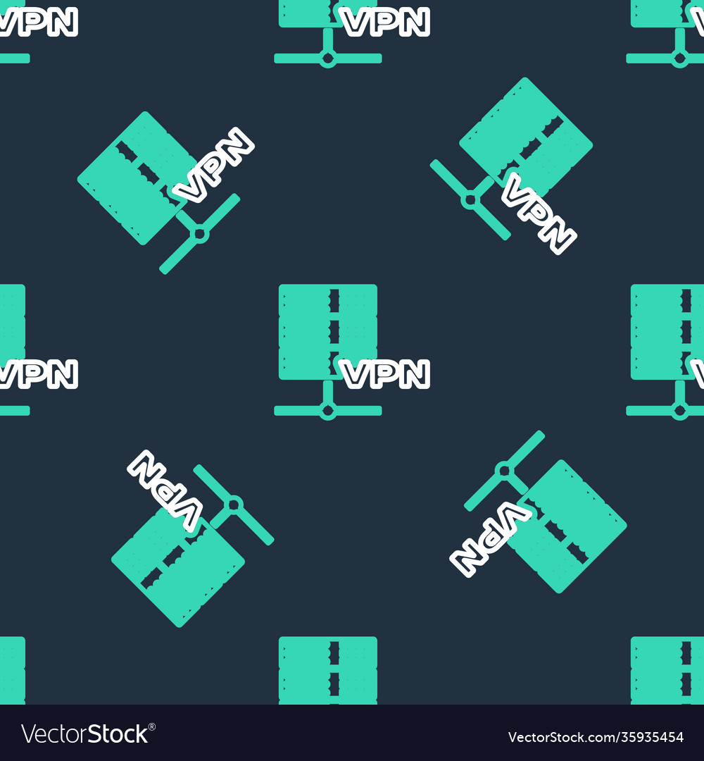 Line server vpn icon isolated seamless pattern vector image Line server vpn icon isolated seamless pattern