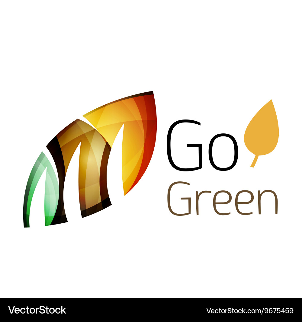 Abstract leaf icon Royalty Free Vector Image - VectorStock