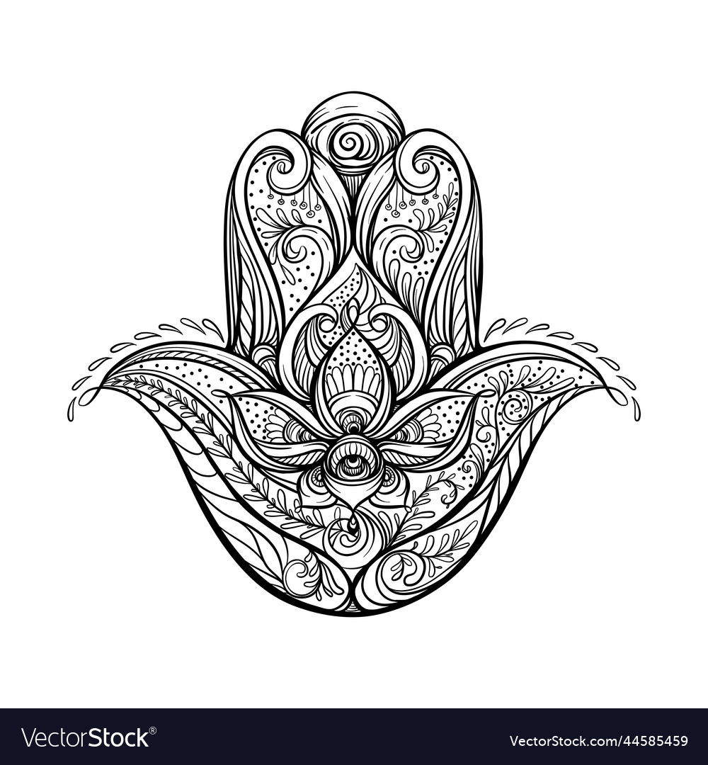 Decorative hamsa hand