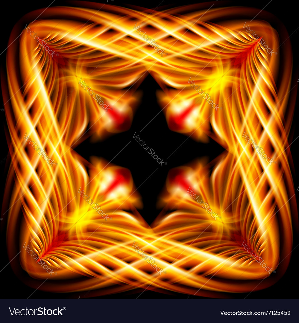 Golden pattern on the black background Royalty Free Vector