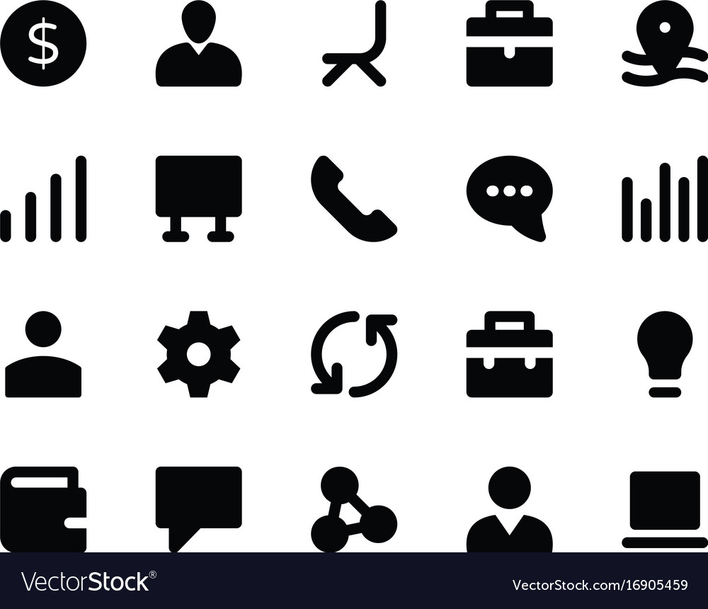 Human resources glyphs icons 2