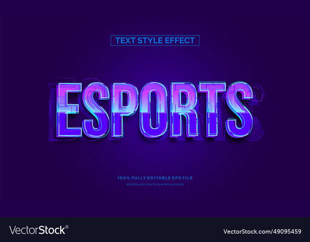 Modern editable text style effect ve vector image Modern editable text style effect ve