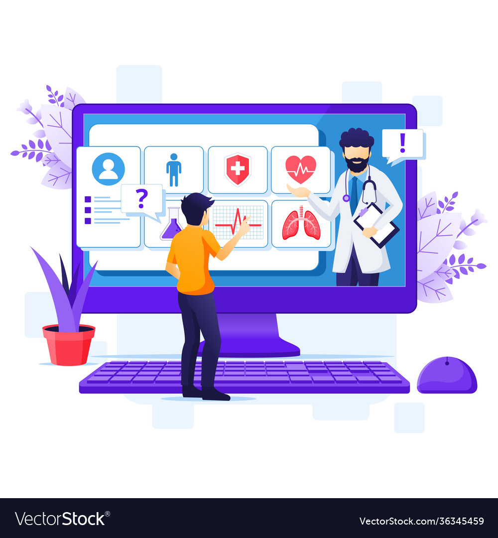 Online medical diagnostics concept health