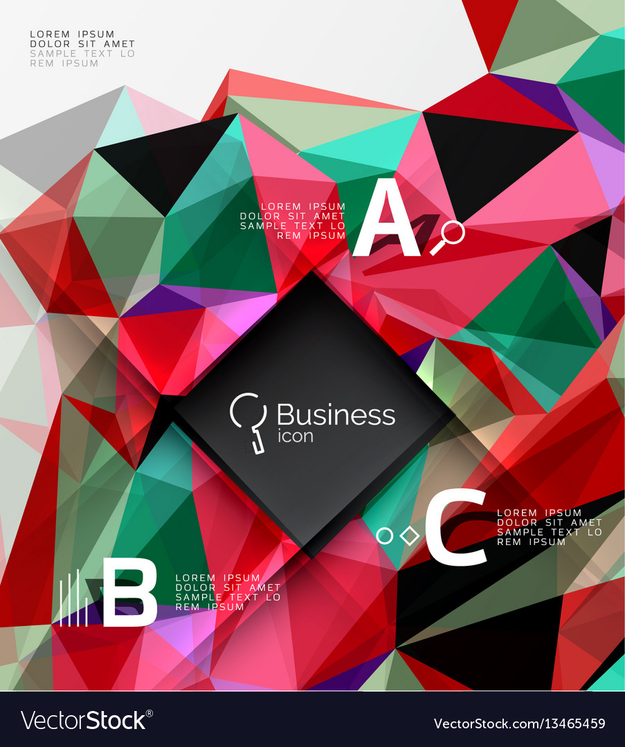 Polygonal triangle abstract background