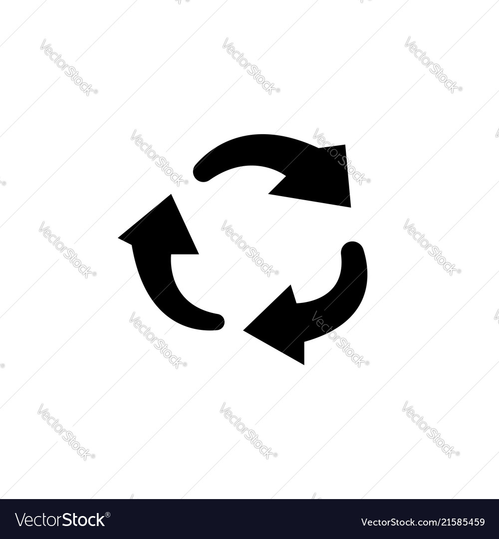 Rotation arrows in a circle web icon design