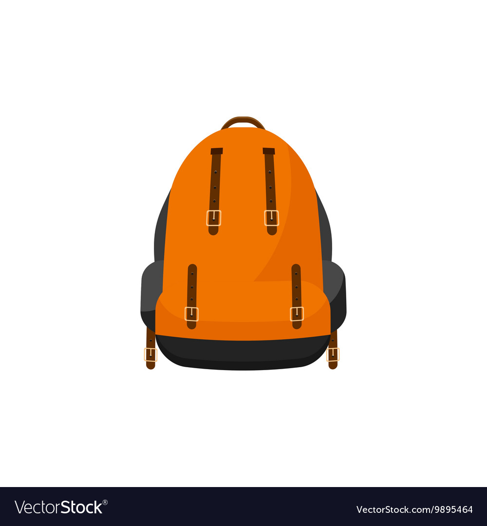 Backpack in a flat stzle