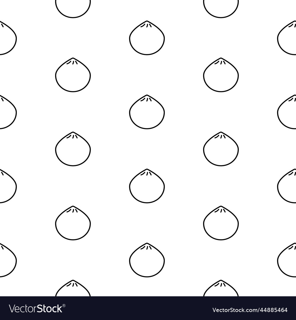 Dim sum seamless pattern vector image Dim sum seamless pattern