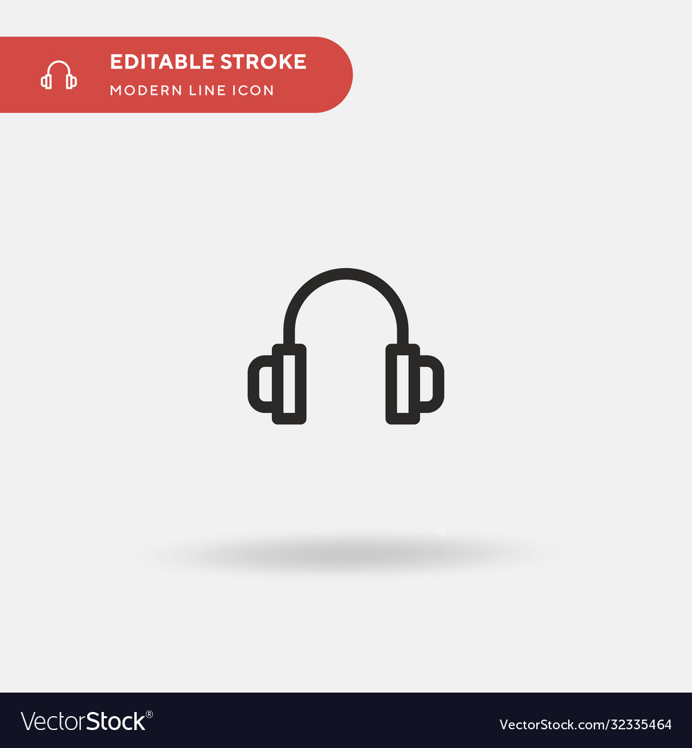 Headphones simple icon symbol