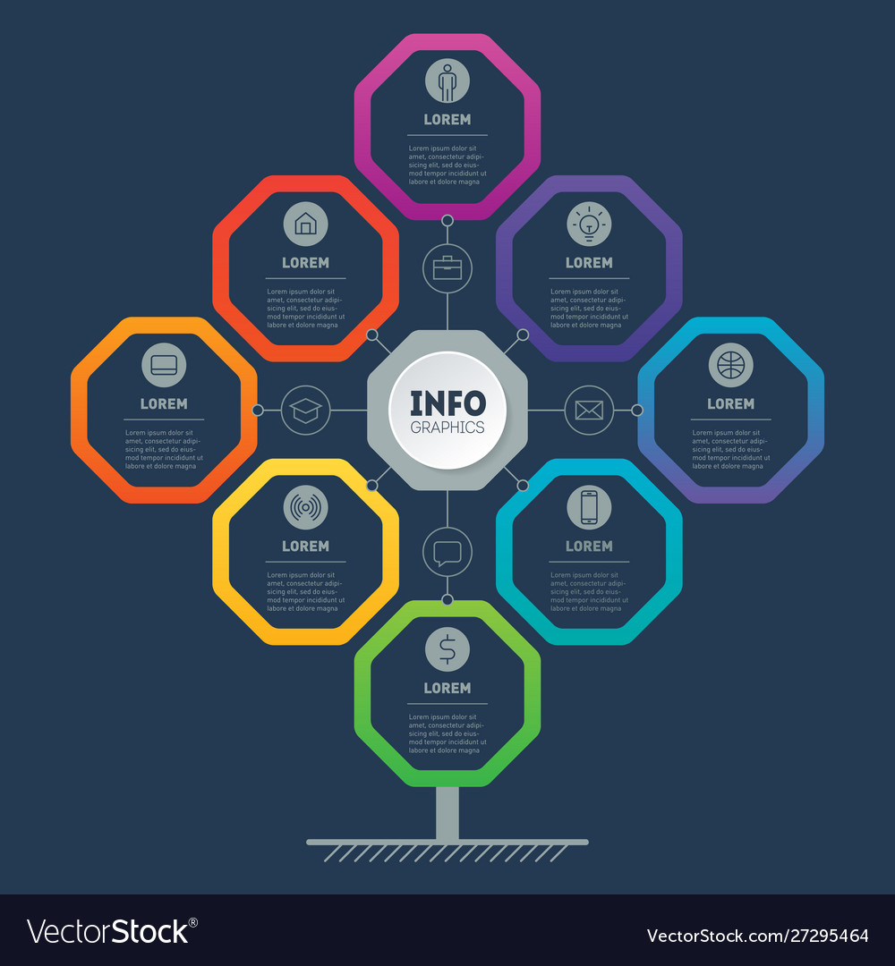 Infographic technology or education process 8