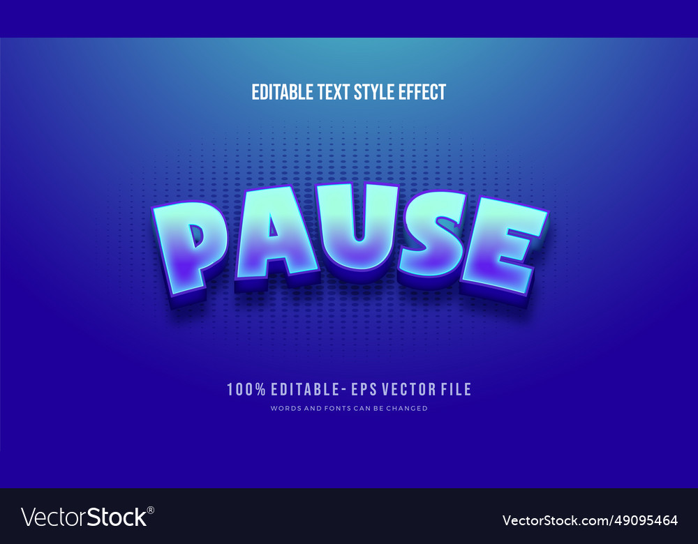 Modern editable text style effect ve vector image Modern editable text style effect ve