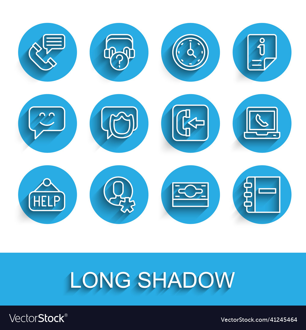 Set line signboard with text help elected vector image Set line signboard with text help elected