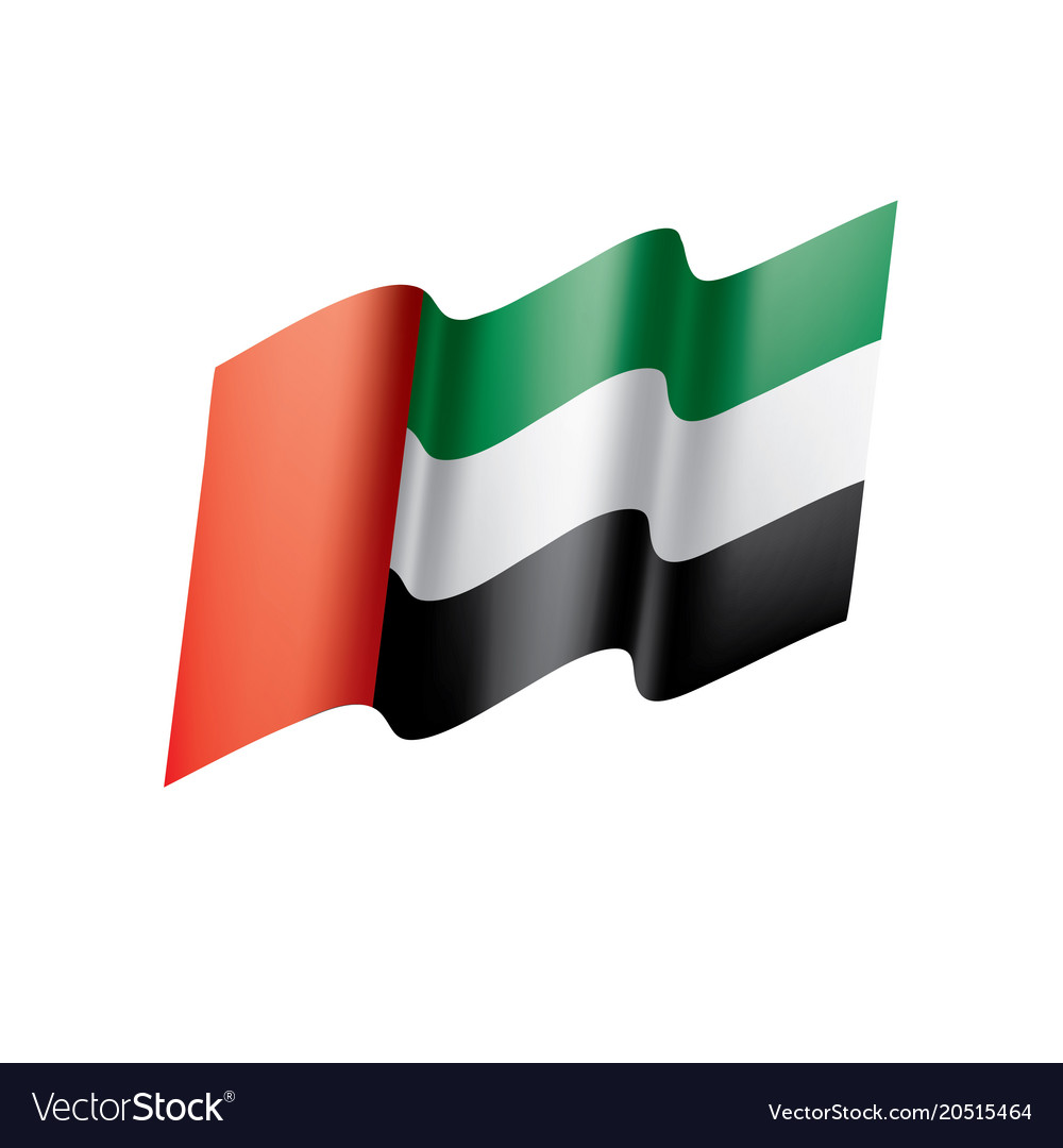 United arab emirates flag Royalty Free Vector Image