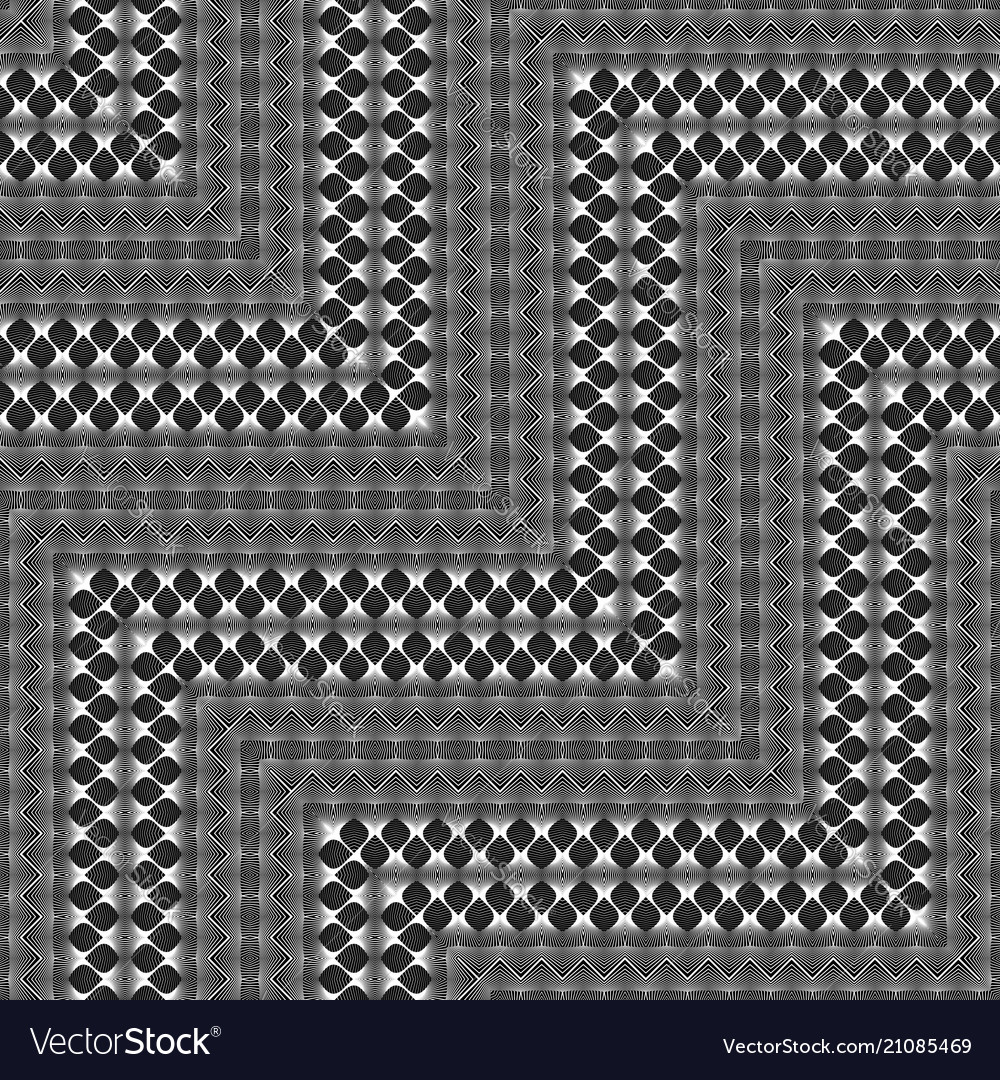 Design seamless monochrome zigzag pattern