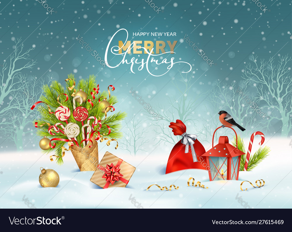 Fester Winterurlaub Hintergrund