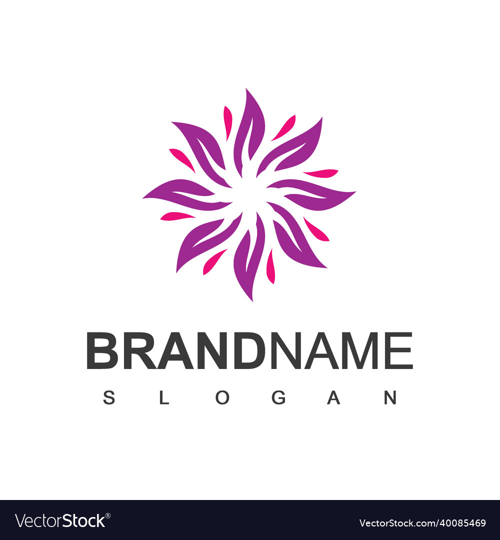 Blumen Logo Vorlage Schönheit Symbol