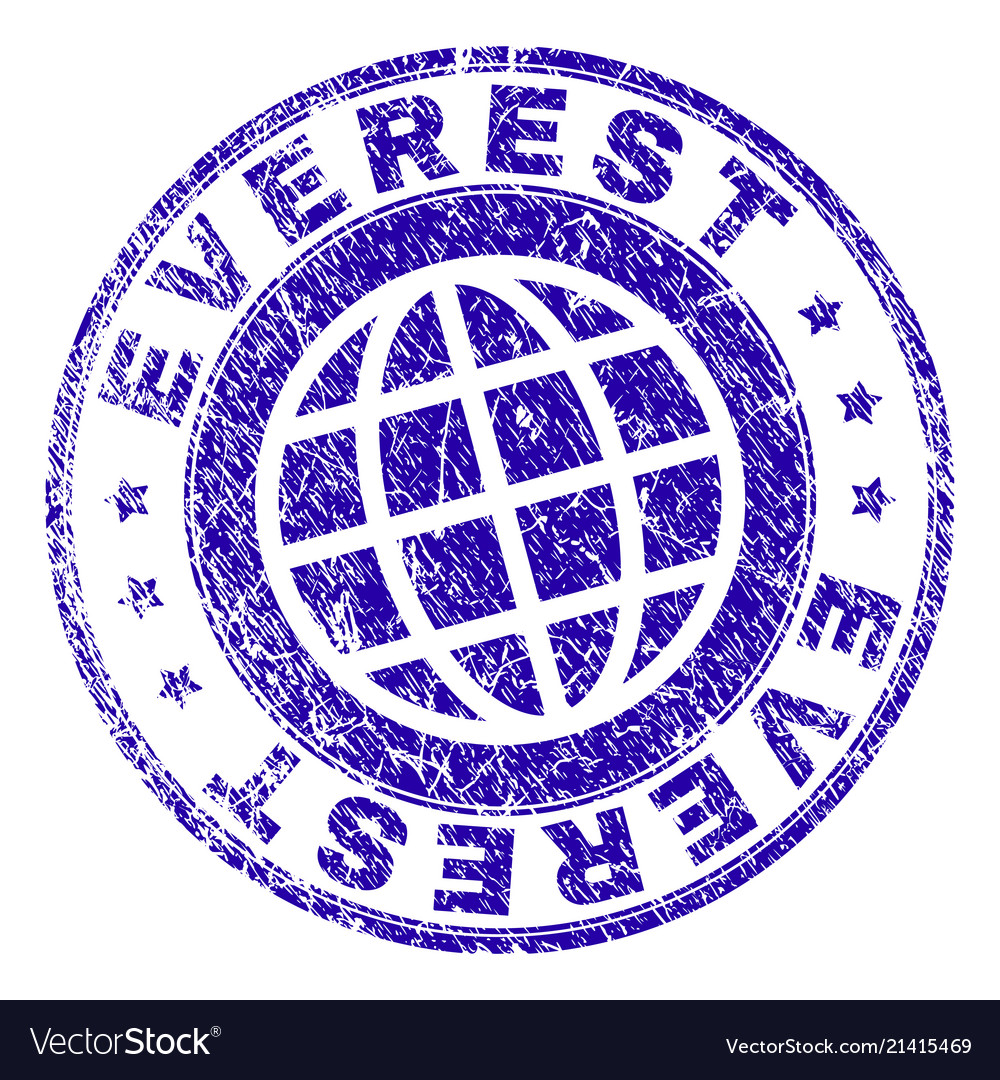 Grunge textured everest stamp seal