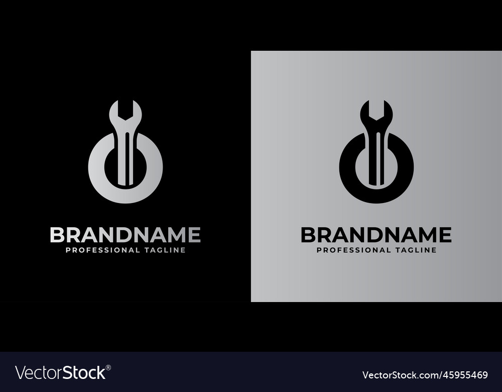 Letter o wrench logo suitable for any business