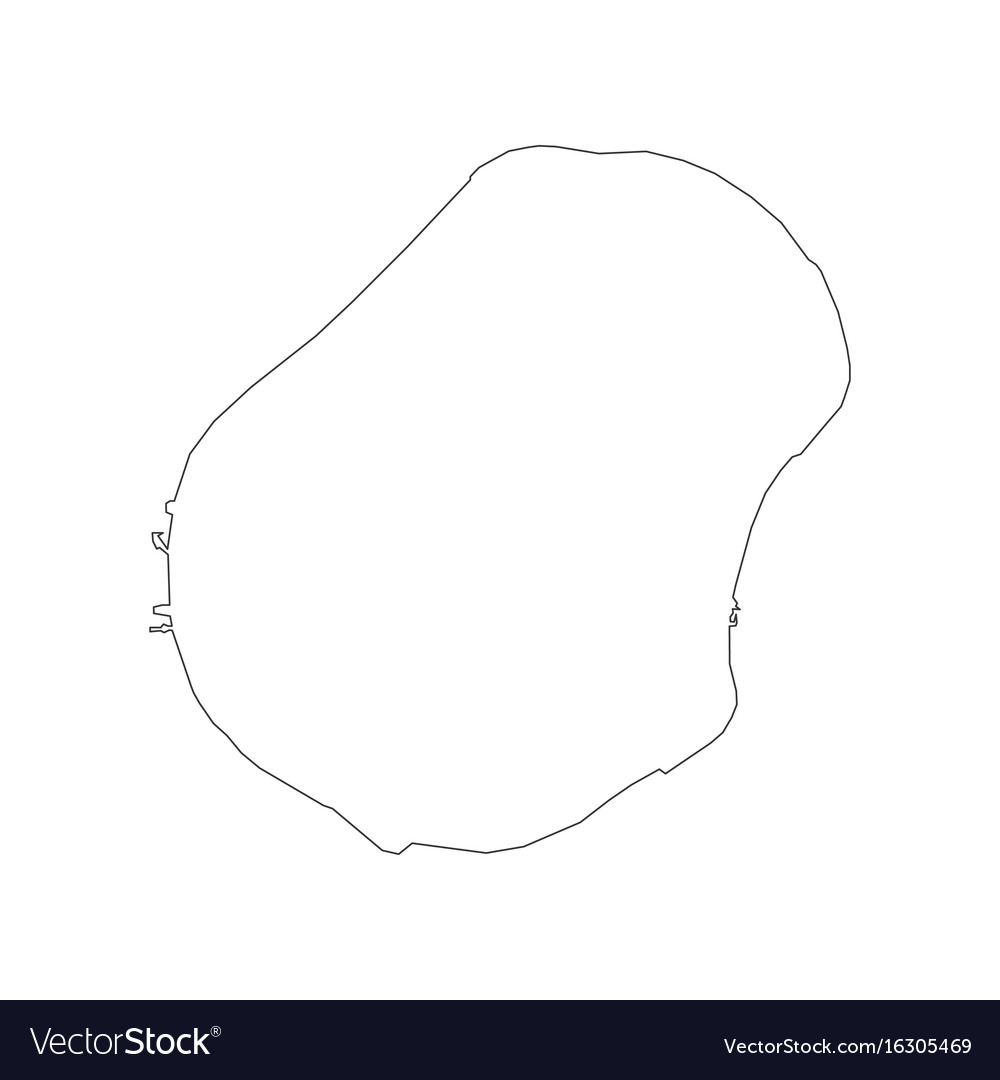 Nauru map outline