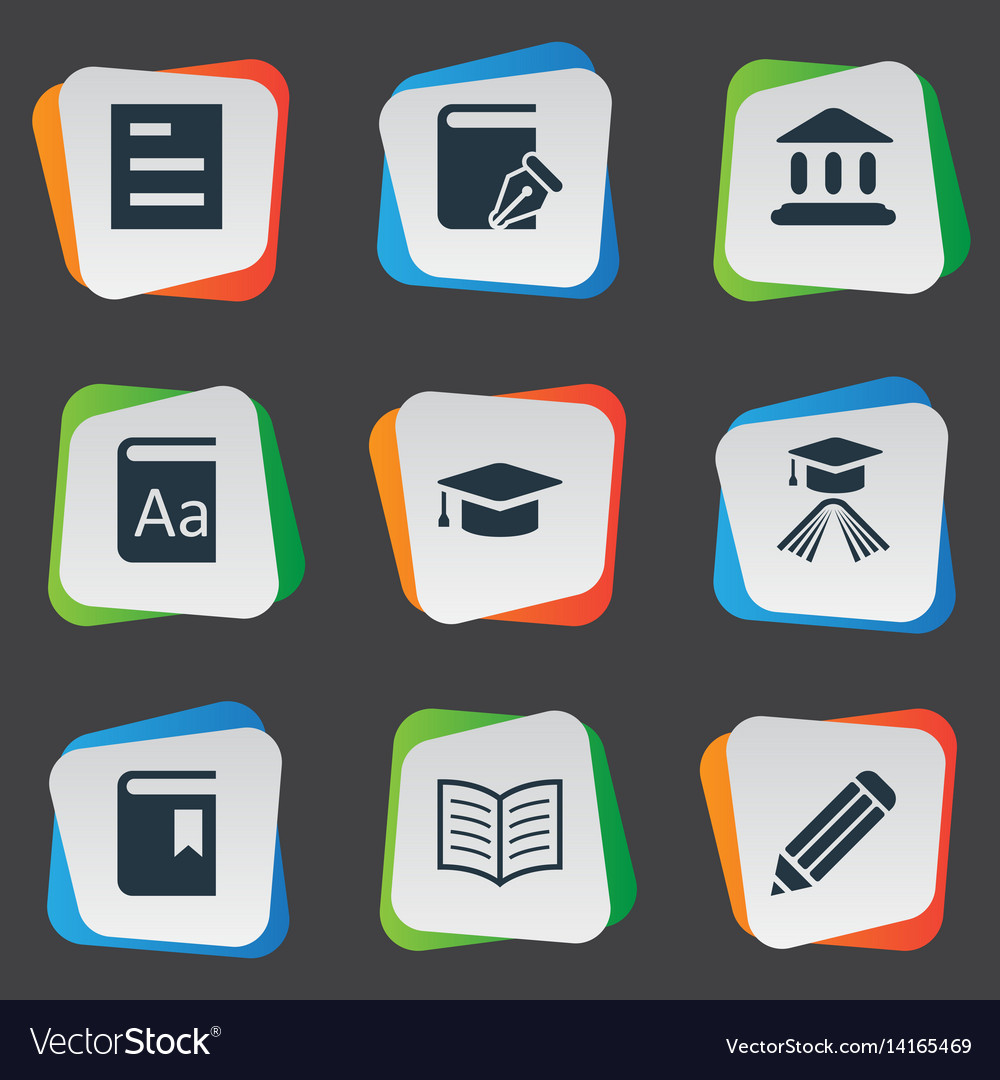 Set of simple knowledge icons