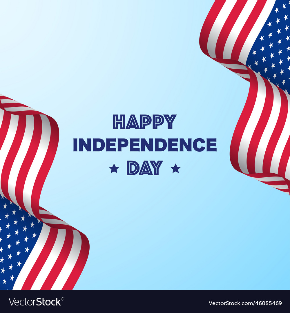 Usa Independence Day Bright Background Royalty Free Vector