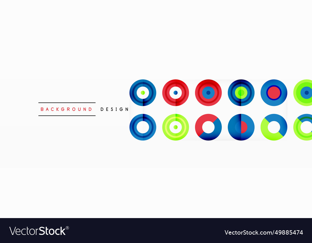 Abstract background with circle symmetric grid
