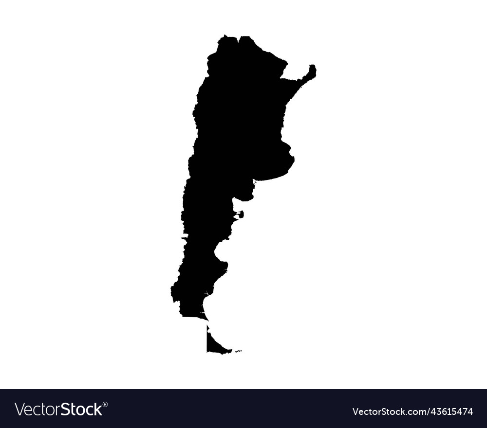 Argentina map Royalty Free Vector Image - VectorStock