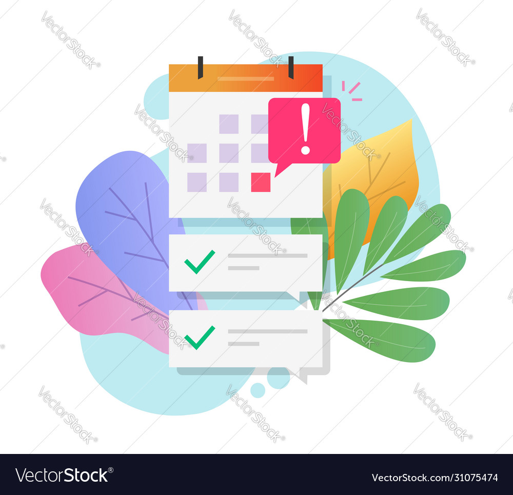 Calendar important deadline date with task to do