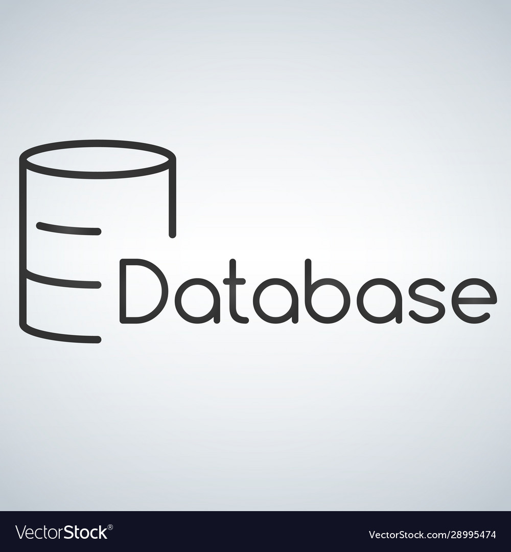 Database Server Icon - Flat Style