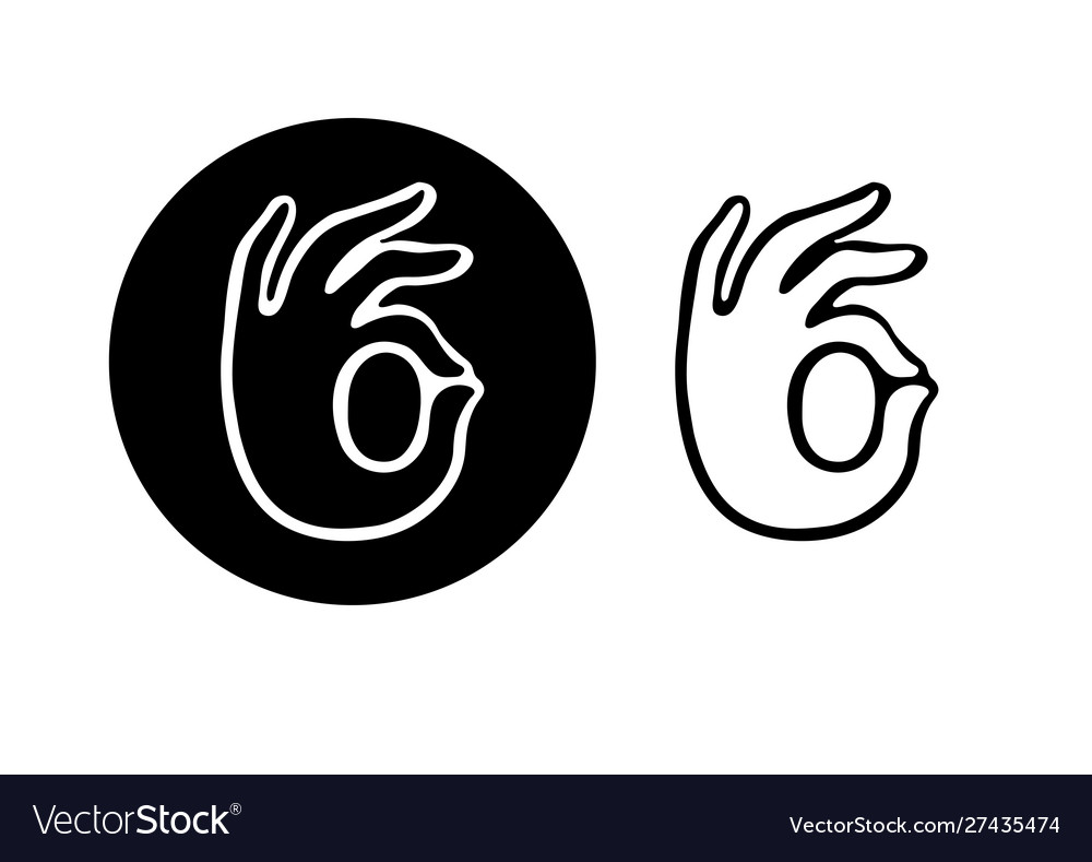 Okay Zeichen Symbol - Hand Gesture