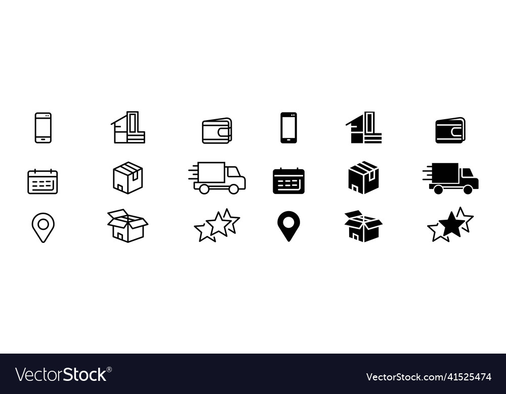 Shopping online concepts delivery services steps
