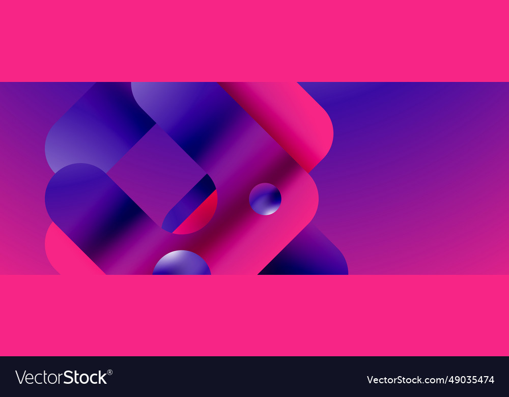 Simple geometric forms - dynamic vector image Simple geometric forms - dynamic
