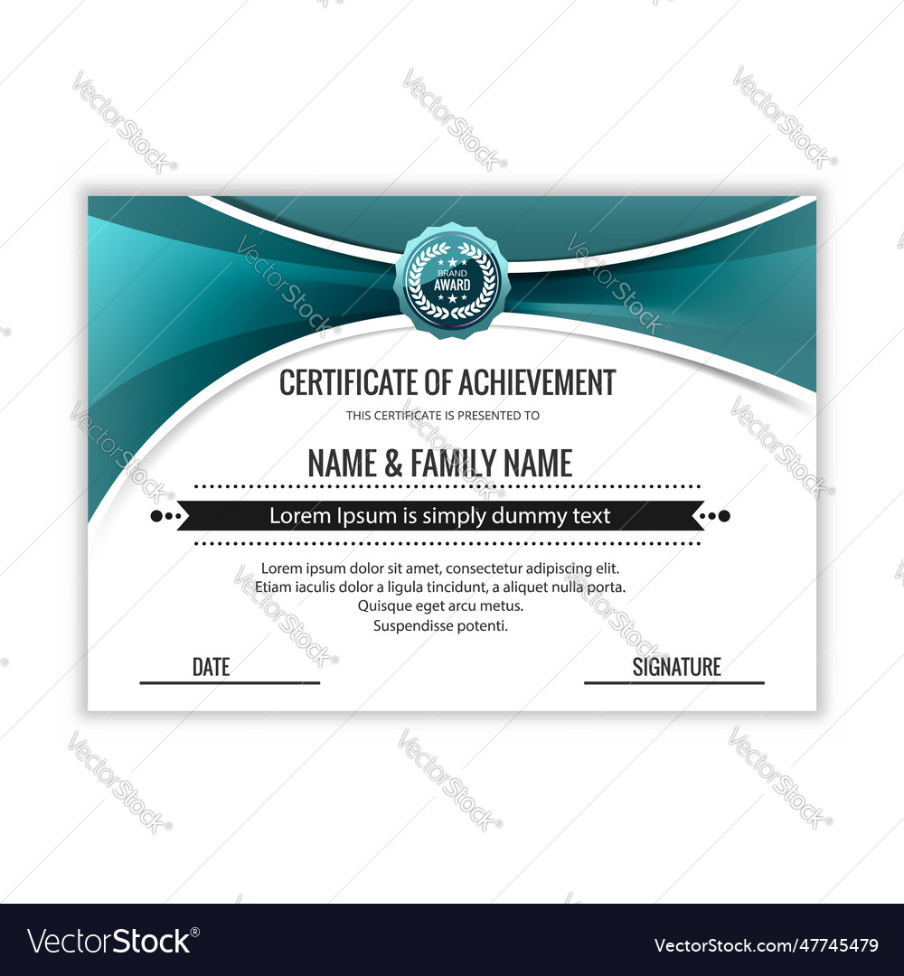 Gradient elegant certificate of appreciation