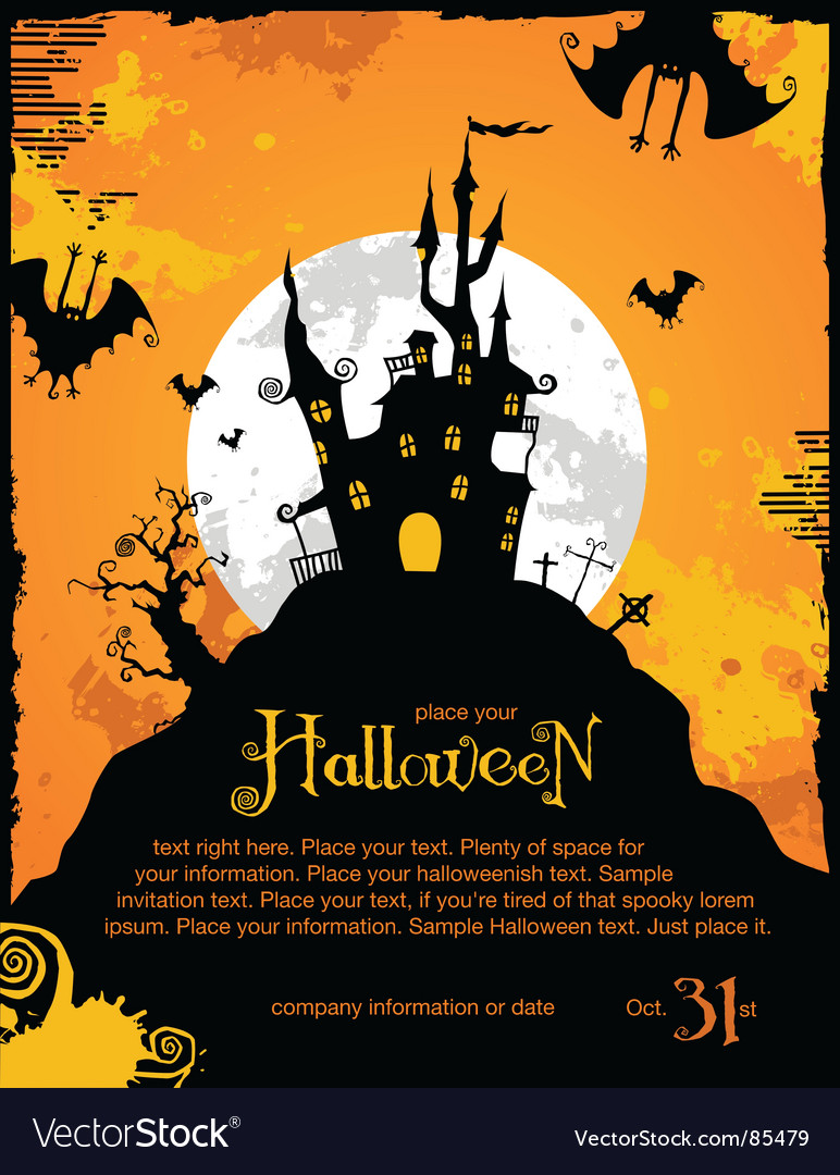 Halloween background Royalty Free Vector Image