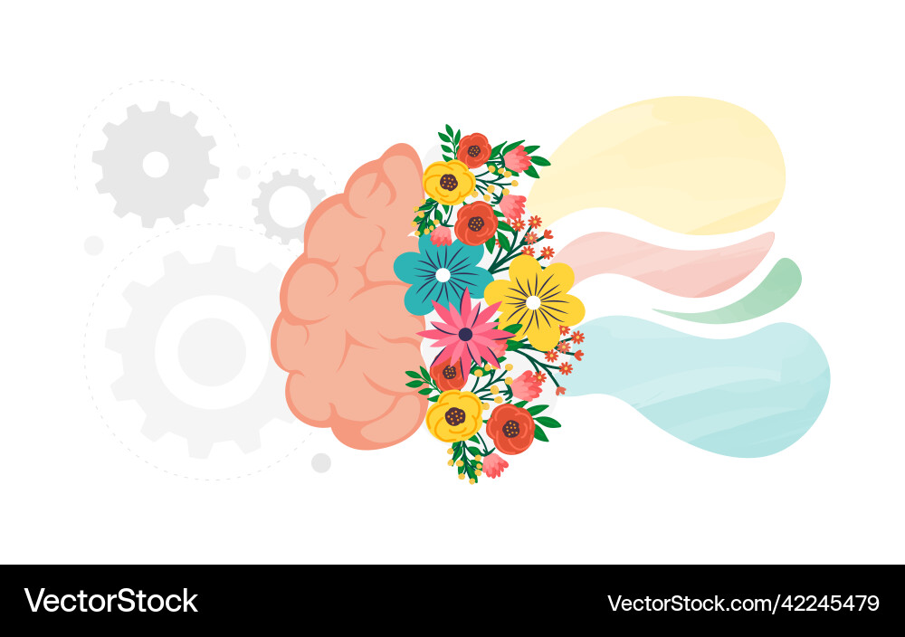 Human brain concept Royalty Free Vector Image - VectorStock