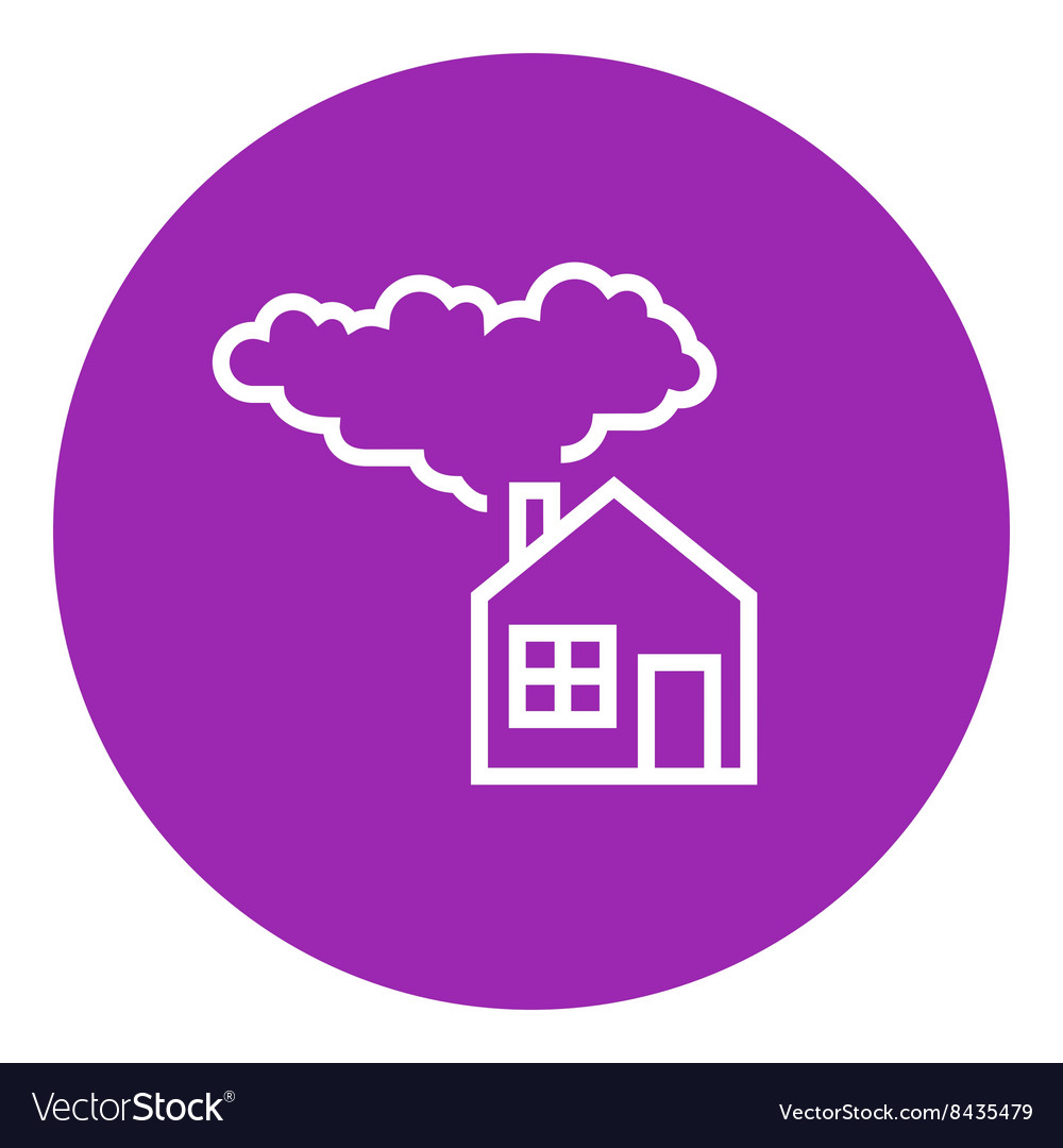 Save energy house line icon