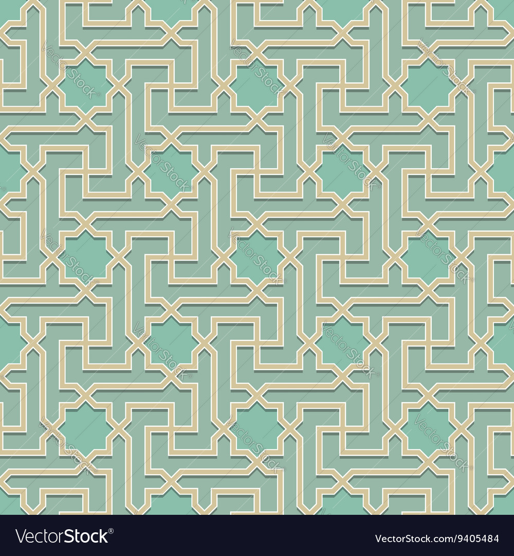 Arabic pattern seamless ornament