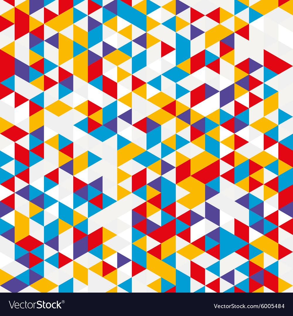 Background of different color triangles