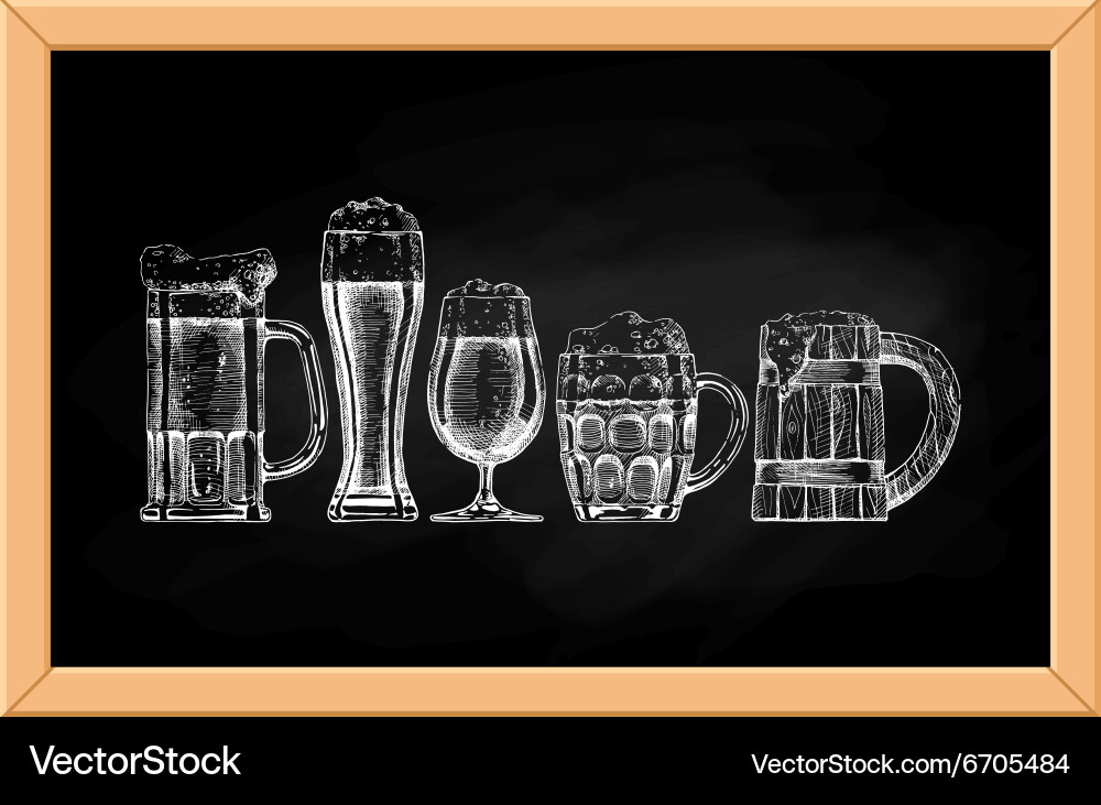 Beer set Royalty Free Vector Image - VectorStock