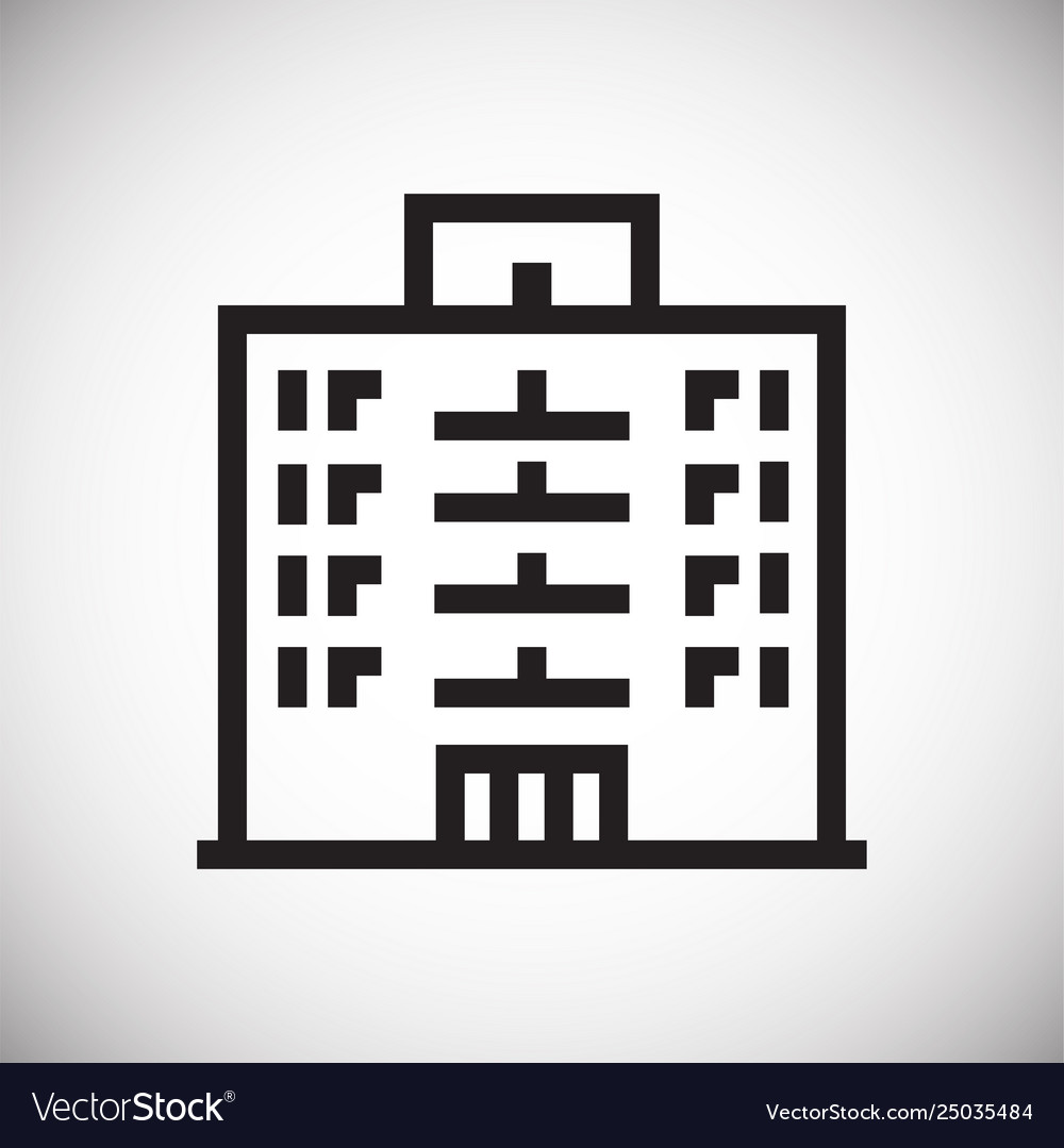 Building line icon on background for graphic