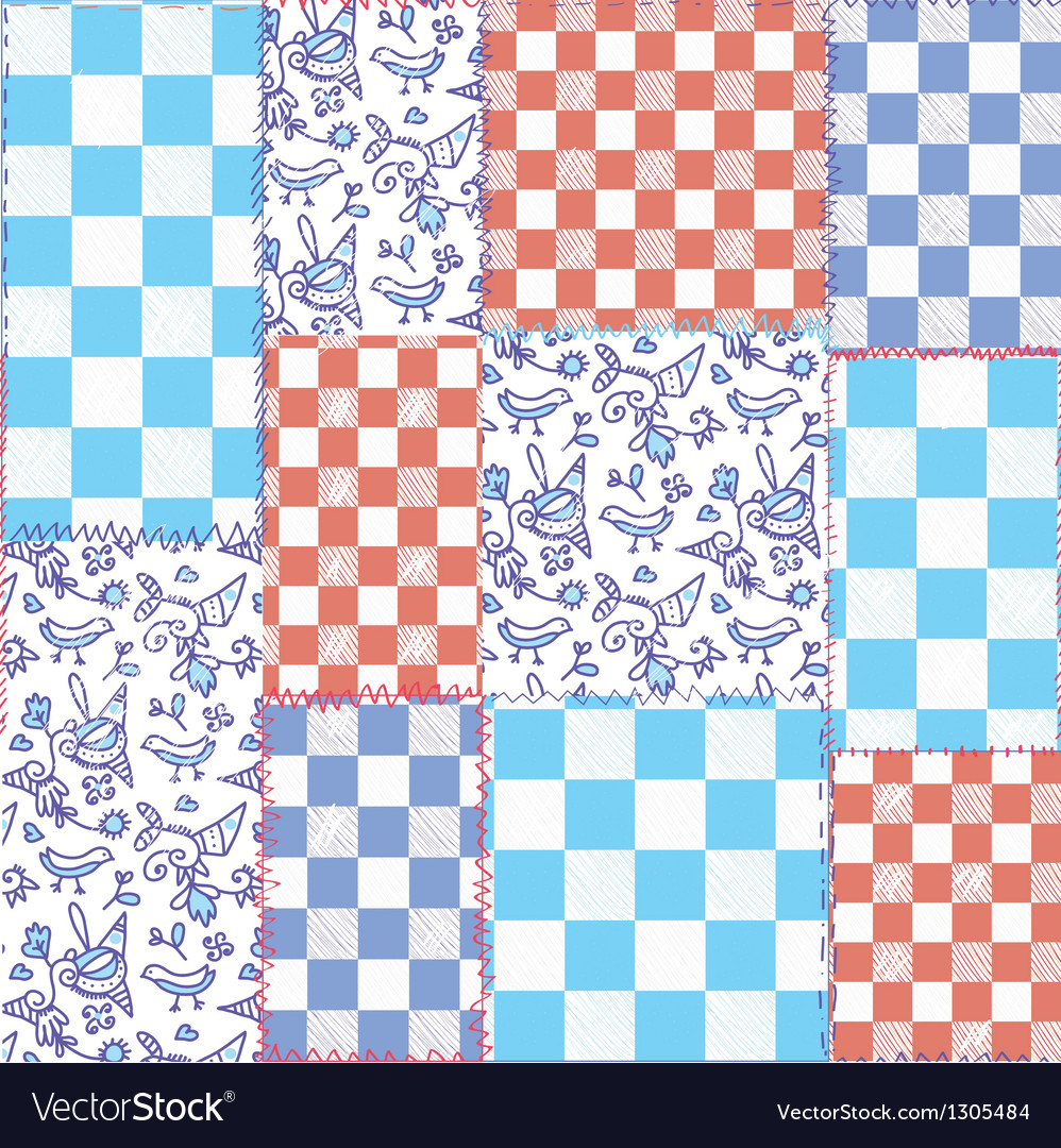 Dutch seamless plaid pattern patchwork