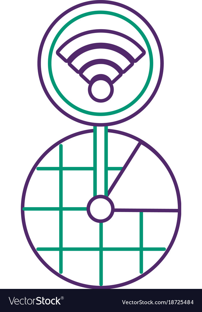 Gps Navigation Bildschirm Zeigerkarte Wifi-Verbindung