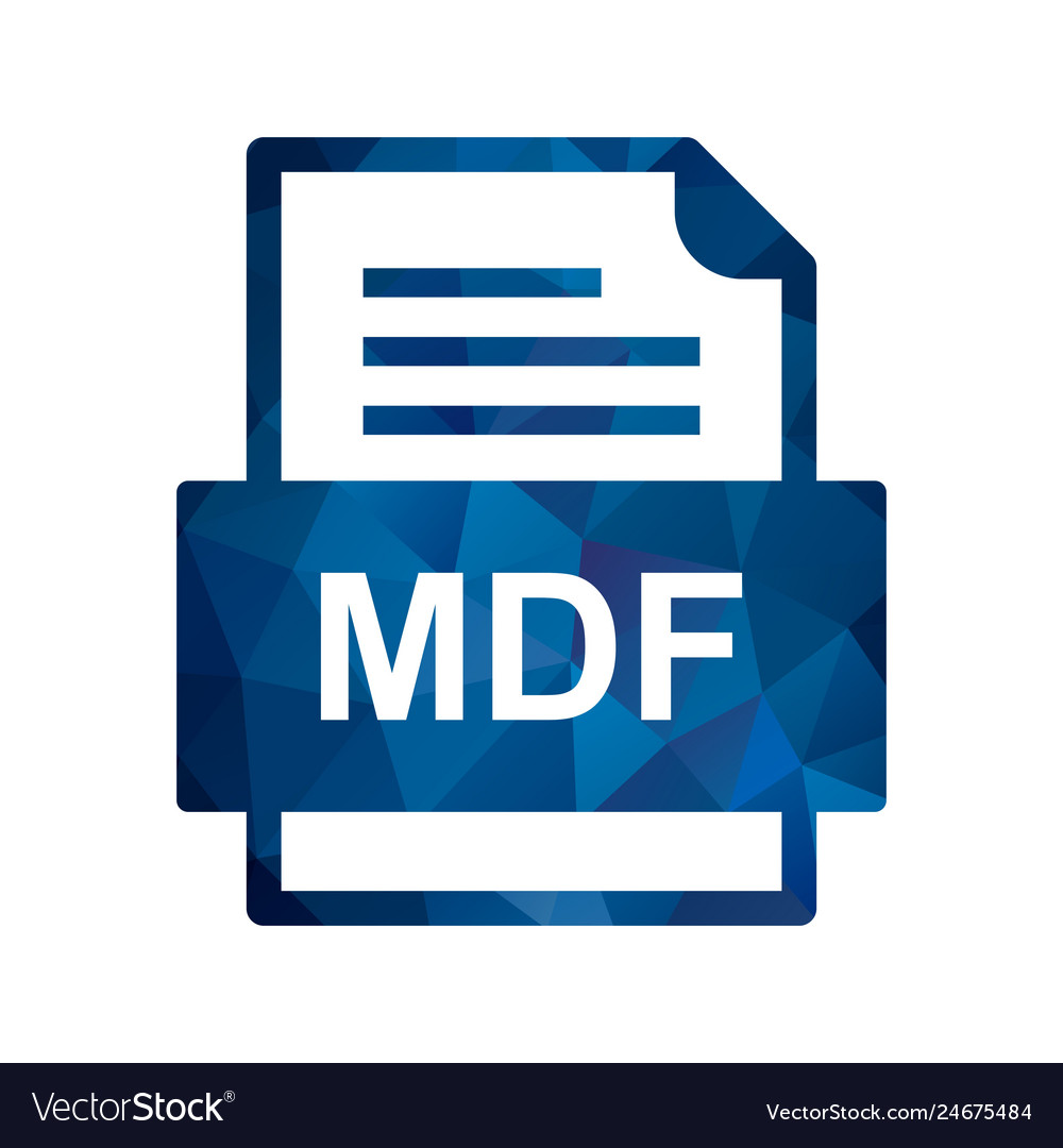 Mdf file document icon