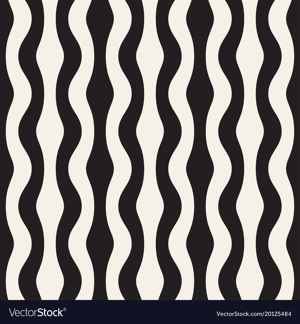 Monochrome wavy lines design geometric